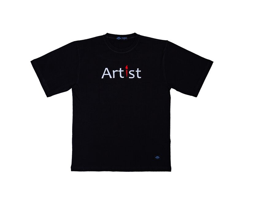Oversized Black Artist T-Shirt - Image 2