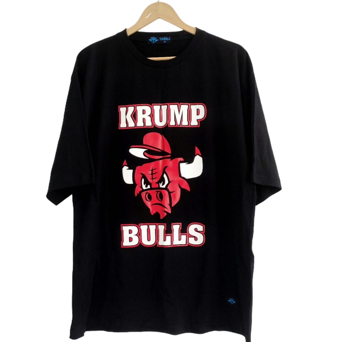 Oversized Black Krump Bulls T-Shirt