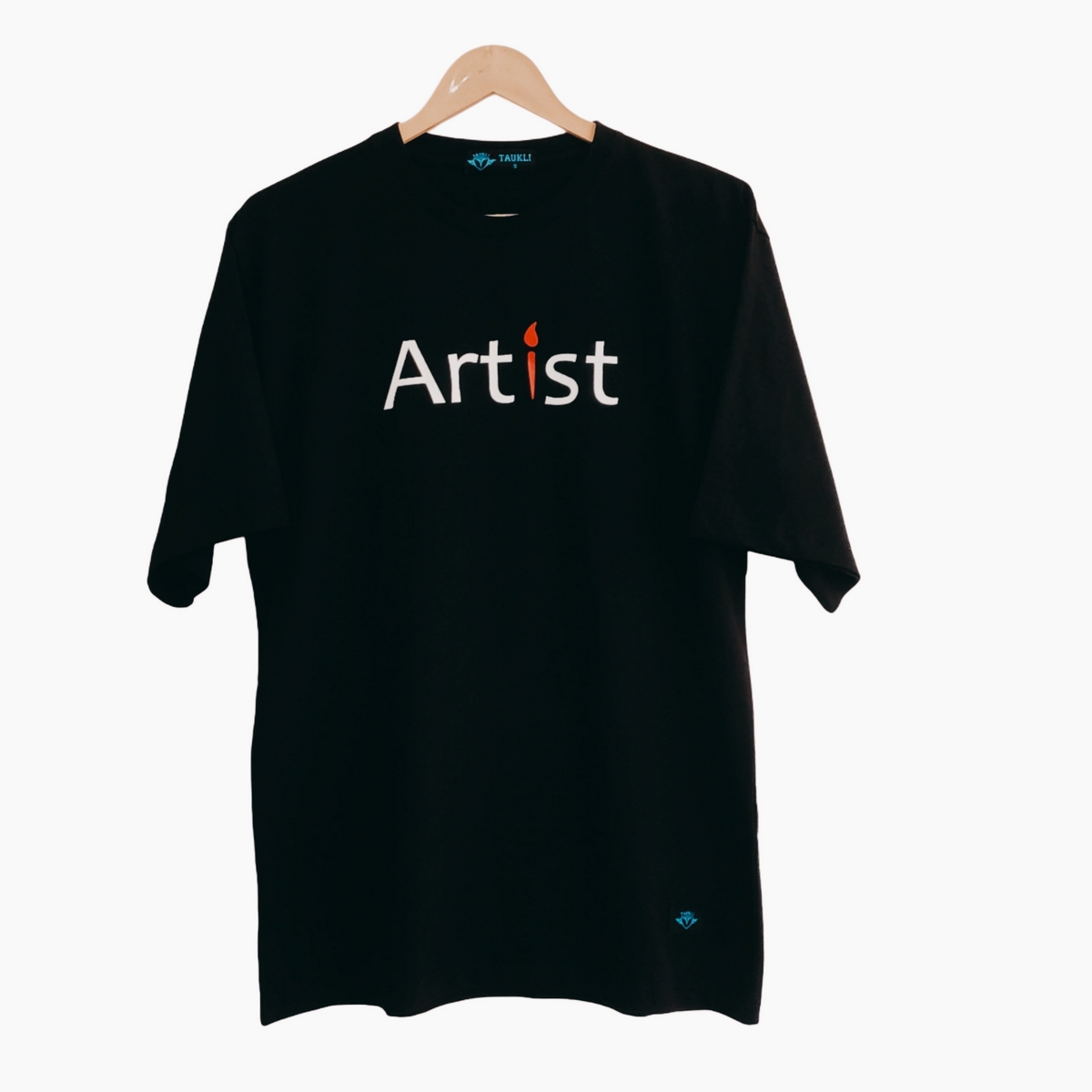 Oversized Black Artist T-Shirt
