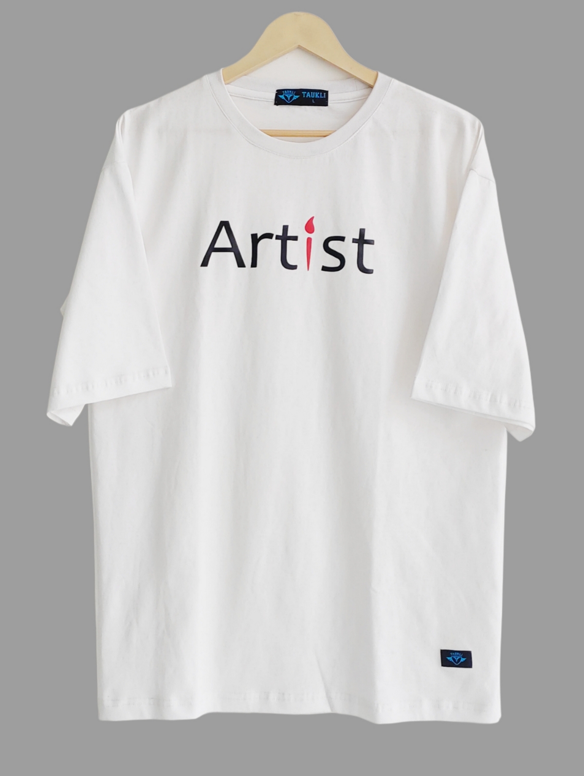 Oversized Artist White T-Shirt
