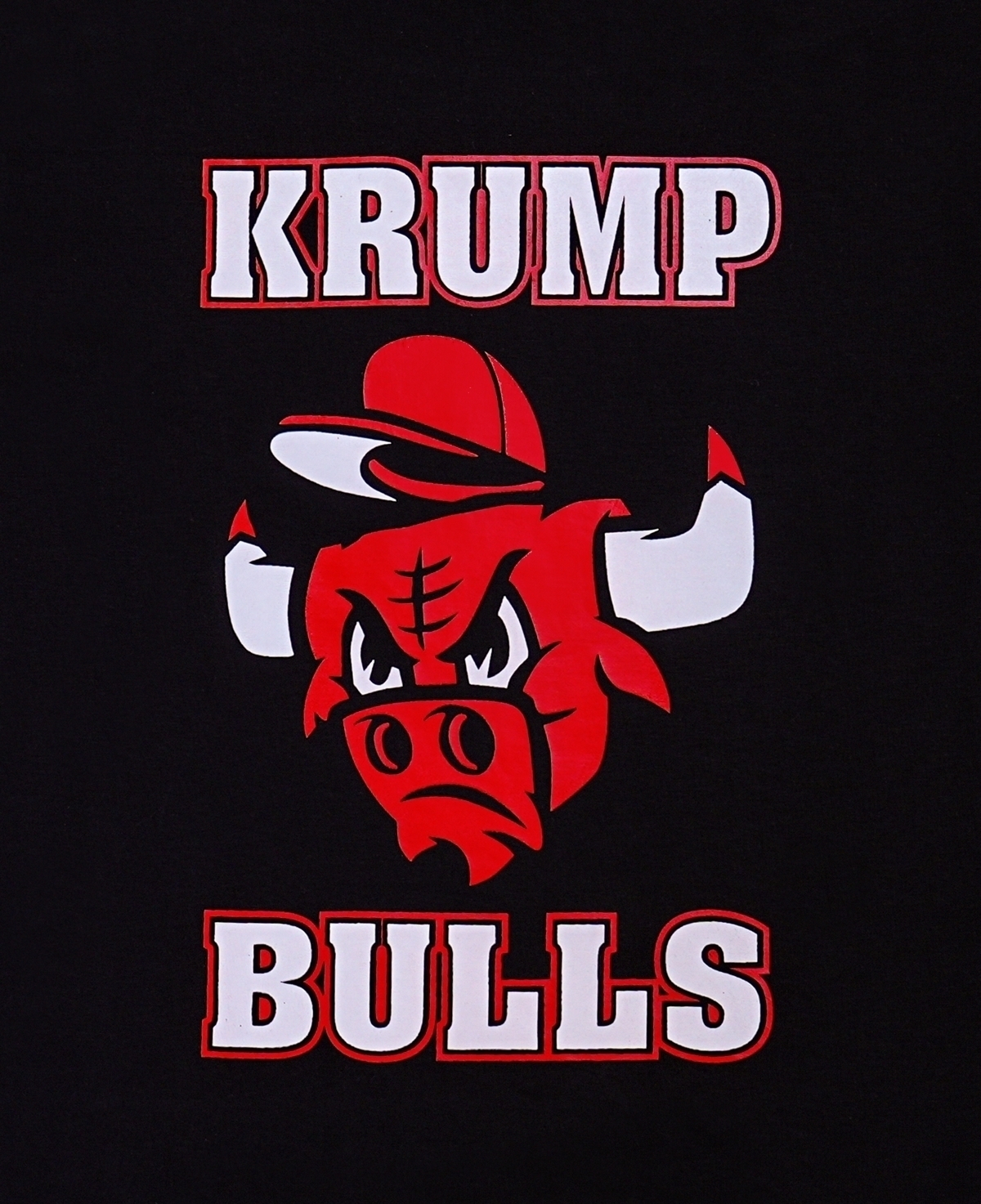 Oversized Black Krump Bulls T-Shirt - Image 5